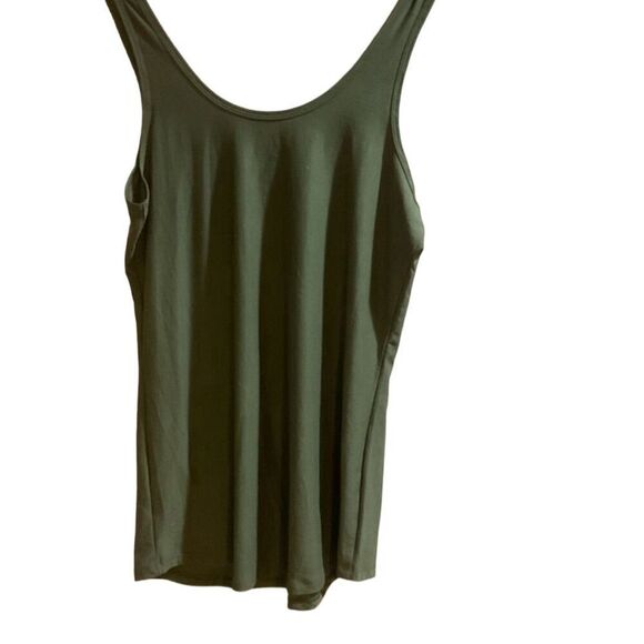 No Boundaries Juniors Size 15 Olive Green Racerback Tank Top - Picture 2 of 4